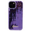 Guess Sequin Script Metal case for iPhone 15 - purple