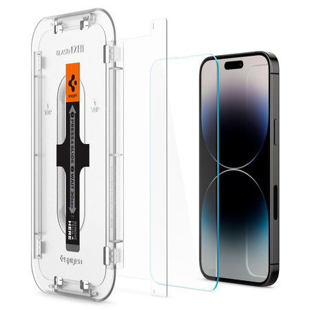 TEMPERED GLASS Spigen GLAS.TR &quot;EZ FIT&quot; 2-PACK IPHONE 14 PRO CLEAR