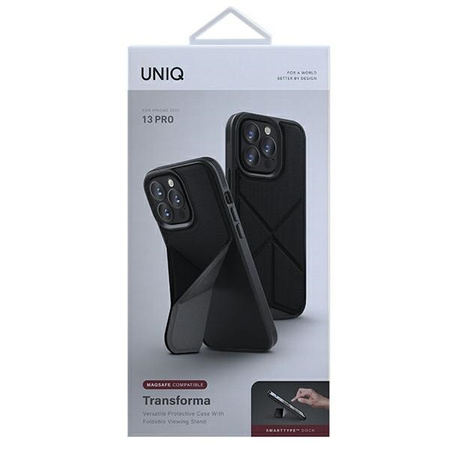 Uniq case Transforma iPhone 13 Pro / 13 6.1 &quot;black / ebony black MagSafe