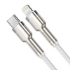 Baseus Cafule Metal Data kabel USB Typ C - Lightning 20 W Power Delivery 1 m biały (CATLJK-A02)