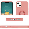 Etui IPHONE 13 Silikonowe Ring Pierścień Magnetyczny Silicone Ring różowe