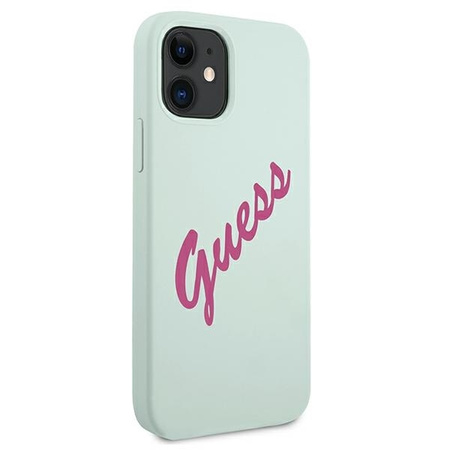 Guess GUHCP12SLSVSBF iPhone 12 mini 5,4" niebieski fuksja/blue fuschia hardcase Silicone Vintage