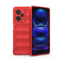 Magic Shield Case für Xiaomi Redmi Note 12 Pro+ flexible Panzerhülle rot