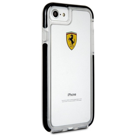 Ferrari Hardcase FEGLHCP7BK iPhone 7/8 SE2020 Shockproof transparent black