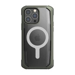 Raptic X-Doria Secure Case iPhone 14 Pro mit gepanzerter MagSafe-Hülle grün