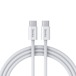 Benks Kabel D46 - Typ C na Typ C - PD 60W 3A 1 metr biały