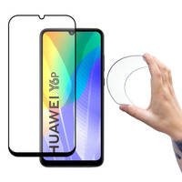 Wozinsky Full Cover Flexi Nano folia szklana szkło hartowane z ramką Huawei Y5p czarny