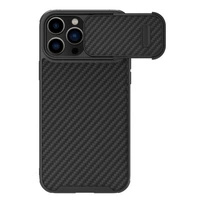 Nillkin Synthetic Fiber S Case etui iPhone 14 Pro z osłoną na aparat czarny