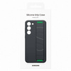 Samsung Silicone Grip Cover Case for Samsung Galaxy S23+ silicone case with wrist strap black (EF-GS916TBEGWW)