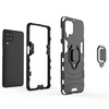 Ring Armor Case Kickstand Tough Rugged Cover for Samsung Galaxy A22 4G black