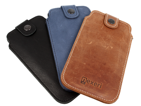 Etui Wsuwka IPHONE 6 / 7 / 8 / SE 2020 skórzana Nexeri Leather Pocket L czarne