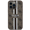 Guess GUHMP13XP4RPSW iPhone 13 Pro Max 6,7&quot; braun/braunes Hardcase 4G bedruckte Streifen MagSafe