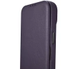 iCarer CE Premium Leather Folio Case iPhone 14 Plus Magnetic Flip Leather Folio Case MagSafe Dark Purple (WMI14220715-DP)