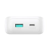 Joyroom JR-PBC07 20000mAh 30W mini power bank with USB-C and Lightning cables - white