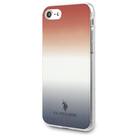 US Polo USHCI8TRDGRB iPhone 7/8/SE 2020 czerwono-niebieski/blue&red Gradient Pattern Collection