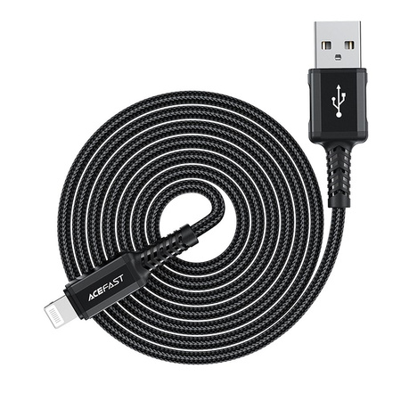 Acefast cable MFI USB - Lightning 1,8m, 2,4A black (C4-02 A Black)