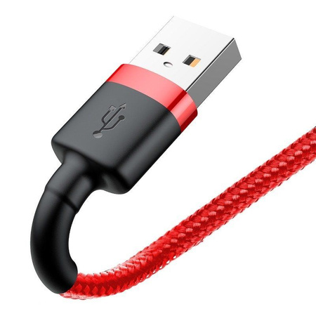 Baseus Cafule Cable - Kabel połączeniowy USB do Lightning, 2.4 A, 1 m (czerwony)