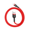 Baseus Cafule Cable - Kabel połączeniowy USB do Lightning, 2.4 A, 0.5 m (czerwony)