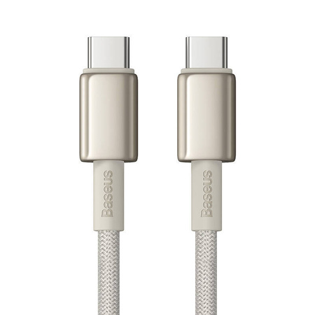 Kabel 100W 5A 2m USB-C - USB-C Baseus Tungsten Glod złoty