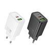 HOCO ładowarka sieciowa USB A + Typ C PD QC3.0 3A 30W N63 czarna