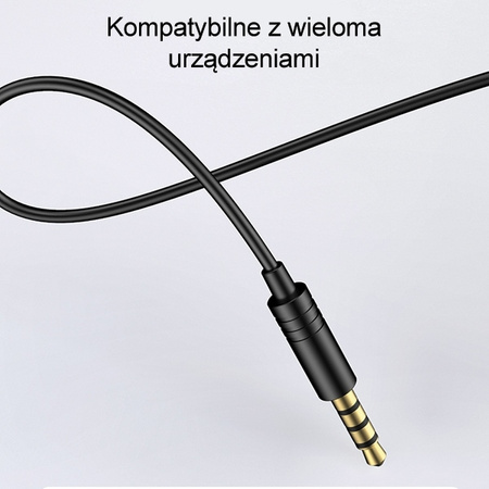 AWEI słuchawki stereo L3 3,5mm jack czarny/black