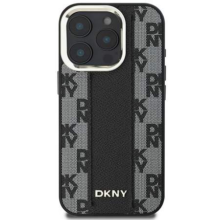 DKNY DKHMP16LPCPVSLK iPhone 16 Pro 6.3" czarny/black hardcase Checkered Pattern Magsafe