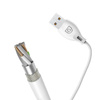 Dudao przewód kabel USB / Lightning 2.1A 1m biały (L4L 1m white)