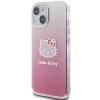 Hello Kitty IML Gradient Electrop Kitty Head case for iPhone 15 - pink