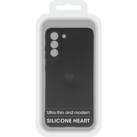 Vennus Silicone Heart Case do Samsung Galaxy S21 FE wzór 1 czarny