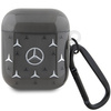 Original Handyhülle APPLE AIRPODS PRO 1 / 2 Mercedes Cover Large Star Pattern (MEA28DPMGS) schwarz