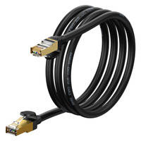 Baseus Speed Seven High Speed RJ45 Netzwerkkabel 10Gbps 1,5m Schwarz (WKJS010201)