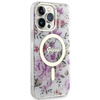 Guess GUHMP14XHCFWST iPhone 14 Pro Max 6.7" transparent hardcase Flower MagSafe