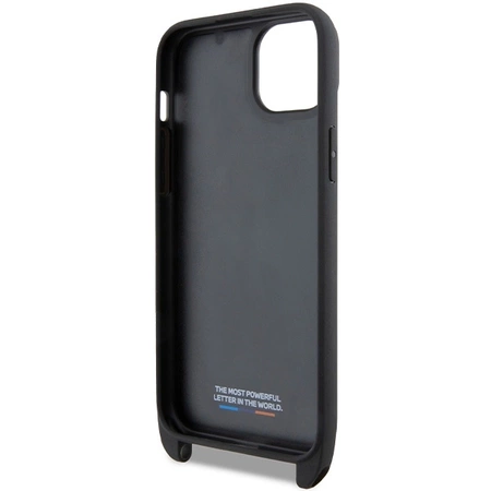 BMW M Edition Carbon Stripe &amp; Strap case for iPhone 15 Plus / 14 Plus - black