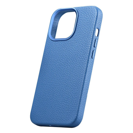 iCarer Case Leather genuine leather case for iPhone 14 Pro Max hellblau (WMI14220712-LB) (MagSafe compatible)