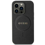 Original Handyhülle IPHONE 11 / XR Guess Hardcase Saffiano MagSafe (GUHMN61PSAHMCK) schwarz