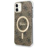 Guess GUHMN61H4STW iPhone 11 6.1" braun/braun Hardcase 4G MagSafe