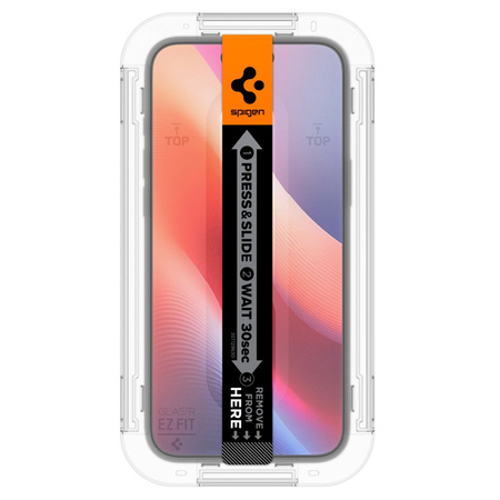 TEMPERED GLASS Spigen GLAS.TR "EZ FIT" 2-PACK IPHONE 15 PRIVACY