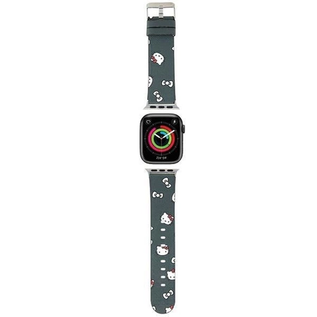 Hello Kitty Heads &amp; Bows Pattern Armband für Apple Watch 38/40/41 mm – Schwarz