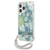 Case IPHONE 13 PRO Guess Hardcase Flower Strap (GUHCP13LHFLSN) green