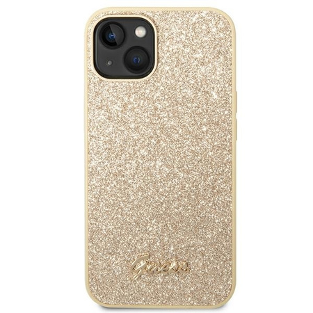 Guess GUHCP14MHGGSHD iPhone 14 Plus 6.7 &quot;gold / gold hard case Glitter Script