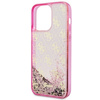 Guess GUHCP14LLC4PSGP iPhone 14 Pro 6.1" pink/pink Hardcase Liquid Glitter 4G Transculent