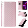 Magnet Strap Case Case for iPhone 13 Pro Max Pouch Wallet + Mini Lanyard Pendant Pink