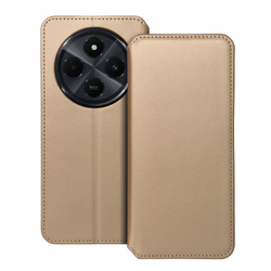 Kabura DUAL POCKET Book do XIAOMI Redmi 14c złoty