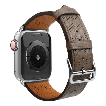 Armband Leder Lederarmband für Apple Watch SE, 8, 7, 6, 5, 4, 3, 2, 1 (41, 40, 38 mm) Armband dunkelbraun