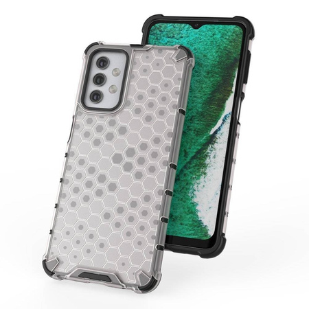 Honeycomb etui pancerny pokrowiec z żelową ramką Samsung Galaxy A32 5G przezroczysty