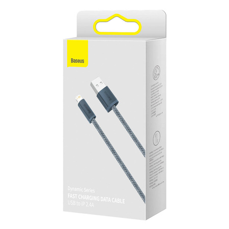 Baseus iPhone USB cable - Lightning 2m, 2.4A gray (CALD000516)