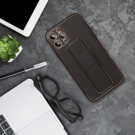 Futerał LEATHER Case Kickstand do SAMSUNG Galaxy A15 5G czarny