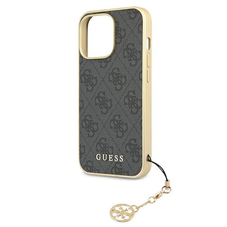 Guess GUHCP13XGF4GGR iPhone 13 Pro Max 6,7" szary/grey hardcase 4G Charms Collection