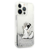 Karl Lagerfeld KLHCP13XGCFS iPhone 13 Pro Max 6,7" srebrny/silver hardcase Liquid Glitter Choupette Fun