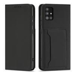 Magnetkartenetui für Xiaomi Redmi Note 11 Beutel Kartenetui Kartenhalter Schwarz